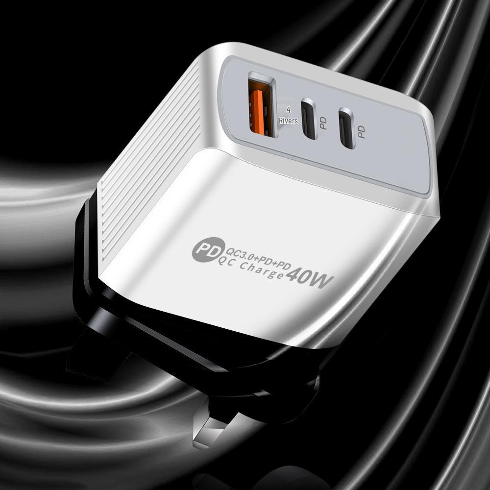 Universal Charger: 1U+2PD Power Adapter for EU, US, UK, and AU Standards