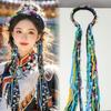 Boho Stil Ethnischer Haarreif Buntes Band Geflochtenes Haarband Damen Haaraccessoires