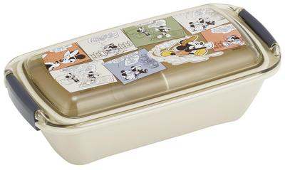 Biomass Lunch Easy To Single with Lid for Fluffy Dishwasher and Microwave Made In Disney Mickey Mouse Comic Design Box, Wash, Layer, 530ml,