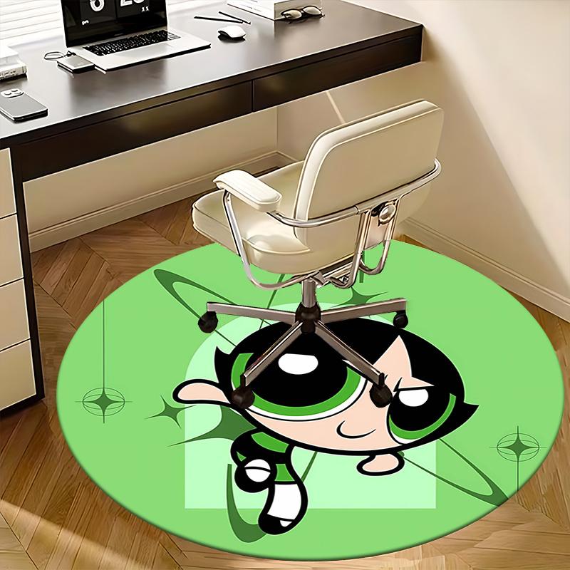 Powerpuff Girls,Buttercup Chair mat Round Rug Office carpet, Non slip, Suitable for Living Rooms, Bedrooms decor.1205159a