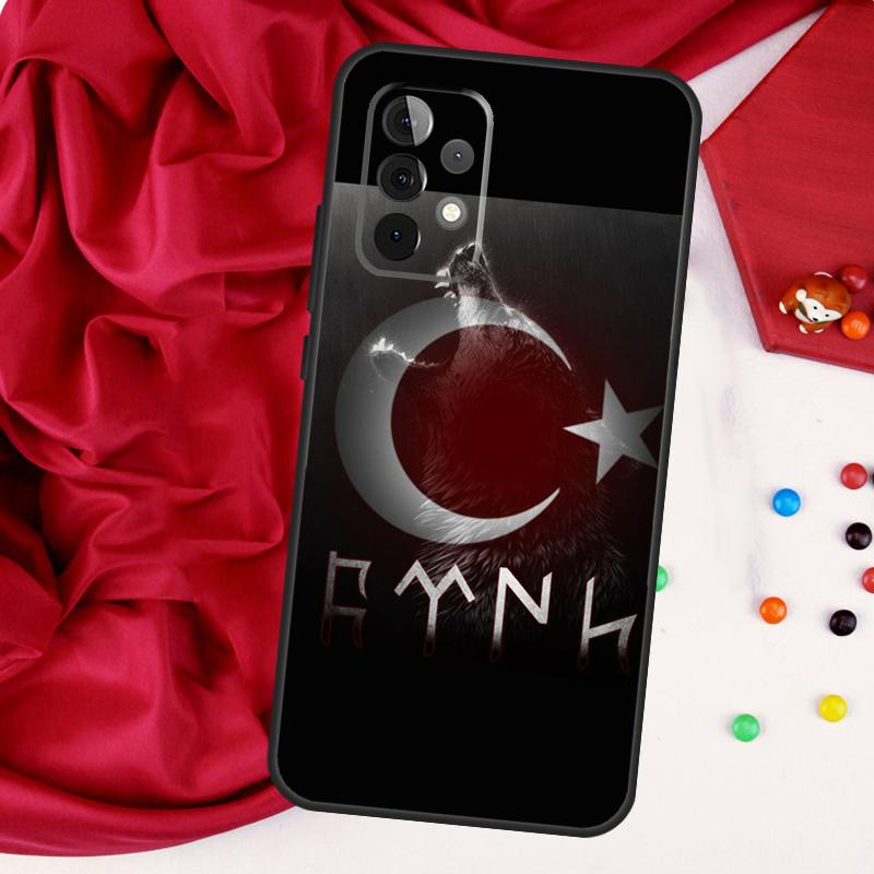 Turkey Flag For Samsung Galaxy A26 A05 A06 A16 A54 A34 A14 A22 A32 A52 A55 A35 A15 A53 A13 A56 A36 Case