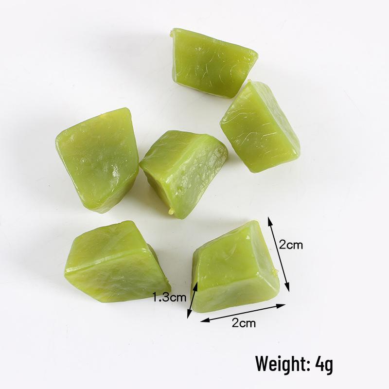 Mini Fruit Salad DIY Edible Toy: Mango, Pitaya, Kiwi Slices Simulation Cubes.
