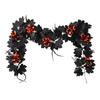 Flexible Artificial Maples Leaf Garlands Indoor Outdoors Halloween Theme Decors Easy Setups Sustainable Plastic Materials