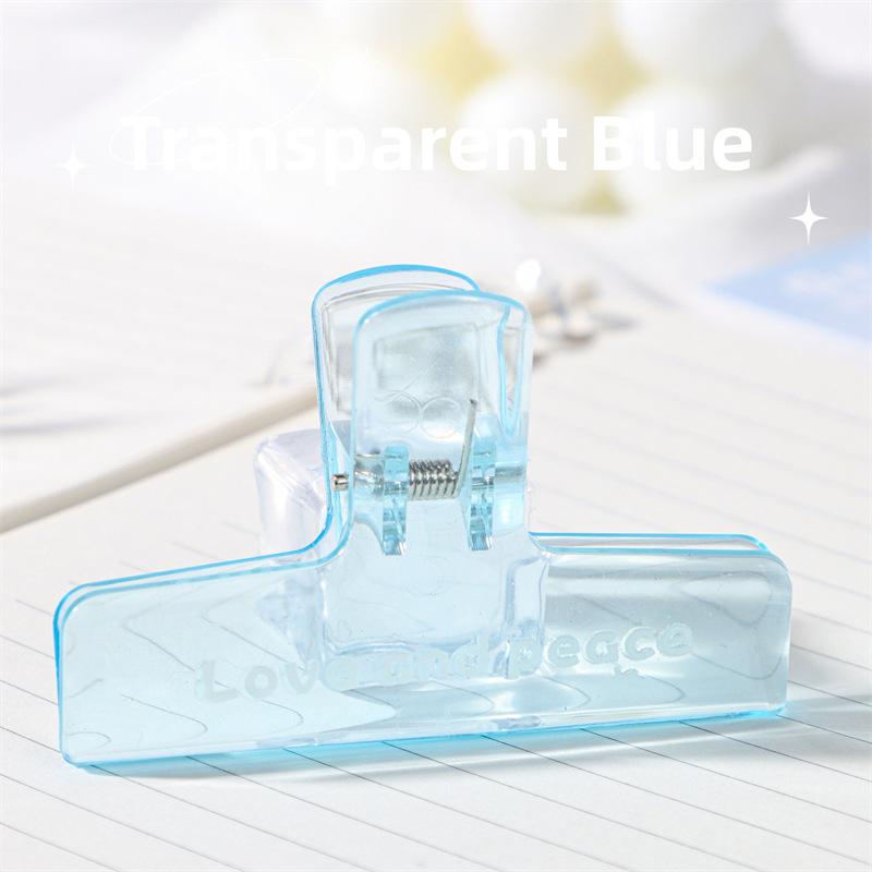 Simplicity Paper Clip Transparent Visible Acrylic Clip Scrapbook Sticker Storage Clip Student Supplies Lovely Stationery