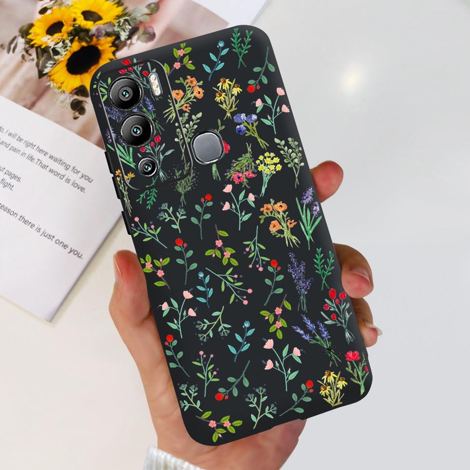 For Infinix Hot 12i Case Hot 12 12Play Cute Fashion Soft Silicone Back Cover For Infinix Hot12 Hot 12 Play NFC Phone Bumper Etui