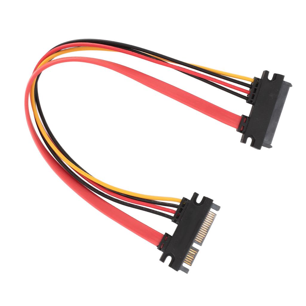 22Pin SATA Power Extension Cable Serial ATA Male to Female Combo Data Power Extension Cable 1ft