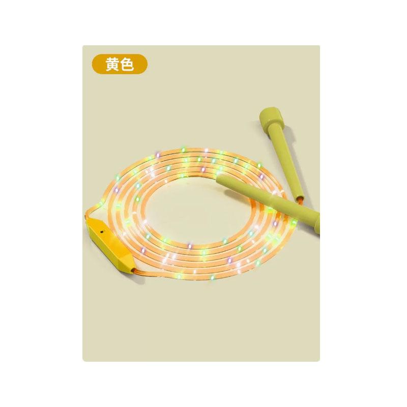 3 Speed Adjustable Color LED Light Up Jump Rope, Luminous Glowing Skipping Rope for Kids