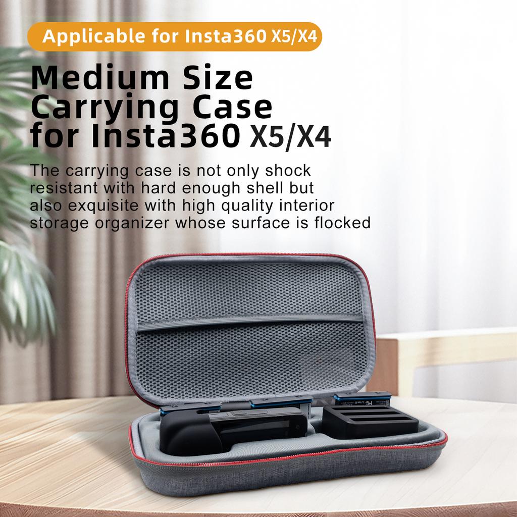 AMAGISN For Insta360 X5/X4 Storage Bag Panoramic Camera EVA Carrying Case Protective Box