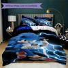 Neon City Sonic Threepiece Set Without Core 1 Duvet Cover 2 Pillowcase Without Core Bedding Set Christmas Birthday Gift