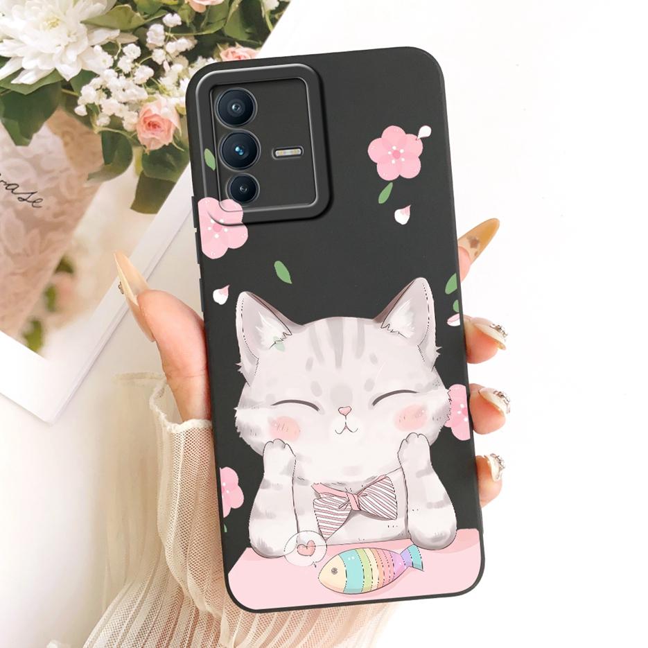 For Vivo V23 Pro Case V2132 Cute Rabbit Cartoon Cover Shockproof Soft TPU Phone Case For Vivo V23e V 23 VivoV23 Pro Fundas Coque