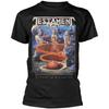 Plastichead Testament T Shirt Titans of Creation Band Logo New Official Mens Black Size M