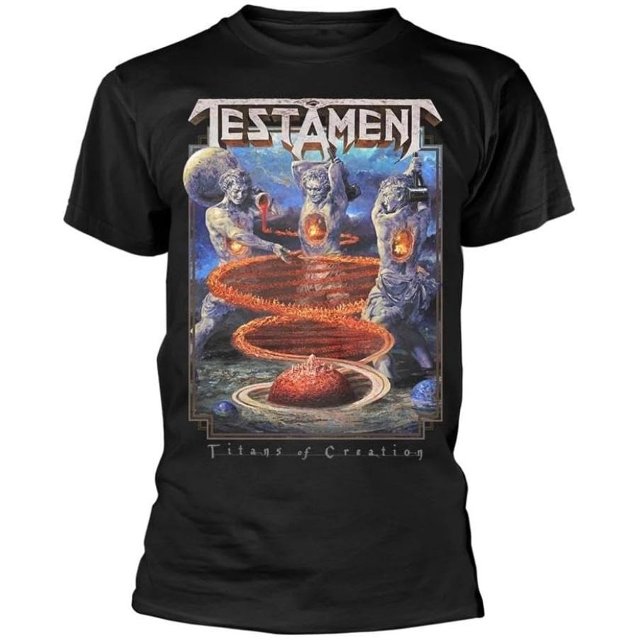Футболка Plastichead Testament Логотип группы Titans of Creation Новая Официальная Мужская Черная Размер M S