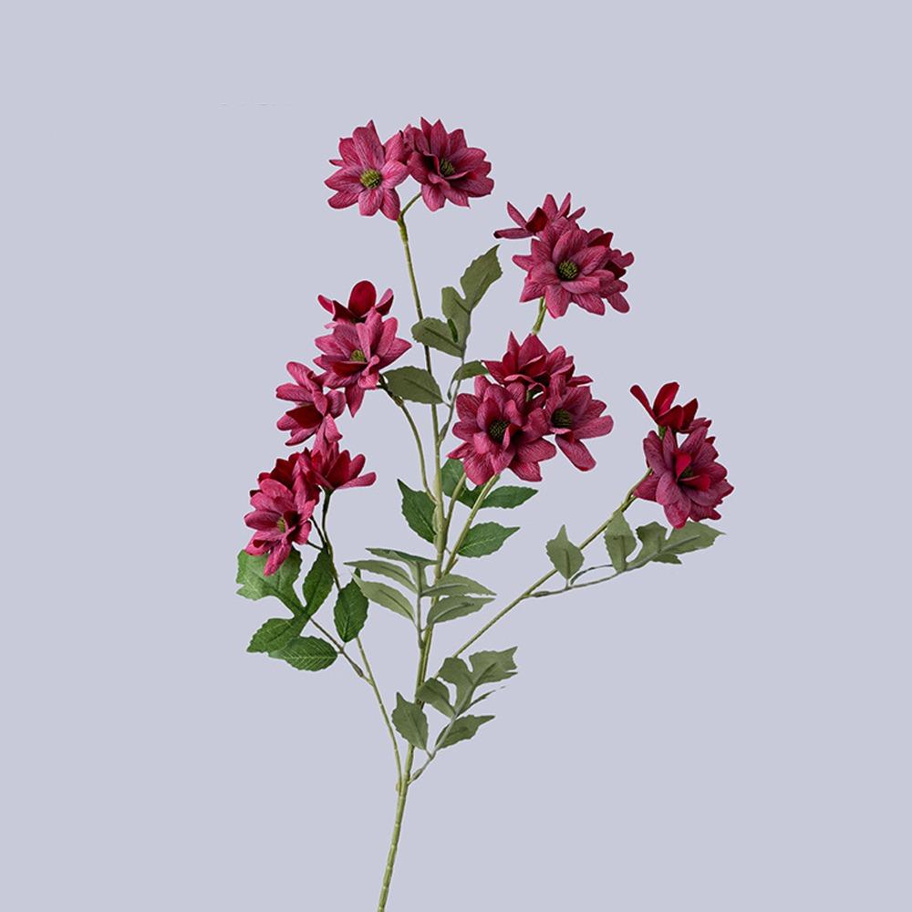 

Элегантные искусственные цветы жасмина, реалистичные на ощупь, искусственные цветы, украшение для рабочего стола в офисе красный