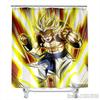 Anime Dragon Ball Burdock Broli Goku Vegeta Iv Bath Shower Curtain Waterproof 3D With Hooks For Kids Bathroom Bathtub Decoration