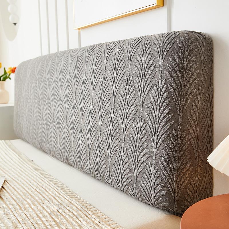 CXLT Copritesta Letto Elastico Antipolvere - Beige, Adatto Per Testate Lunghe 170-190 Cm, Protezione Per Testiera Singola E Matrimoniale