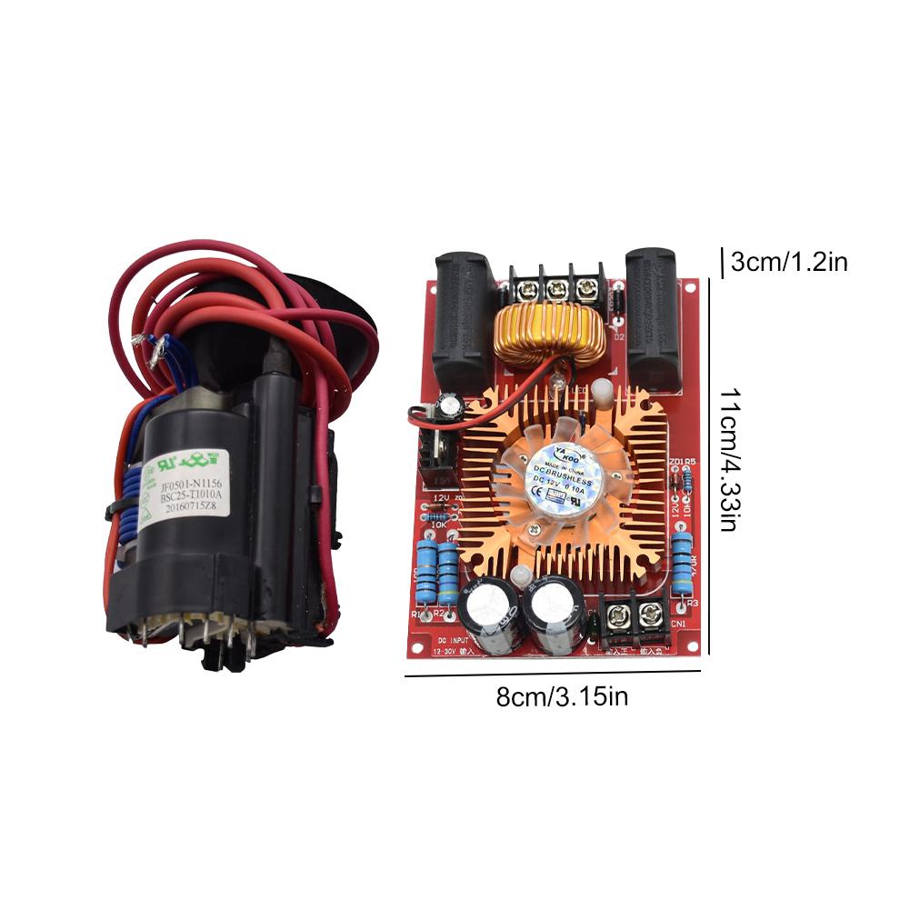 DC 12-30V ZVS Drive Board Module Boost High Voltage Coil Flyback Driver Generator Heating Module Zero Voltage Switching 1-3PCS