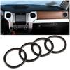 ABS Carbon Fiber Air Condition Outlet Ring Cover Trim Fits Toyota Tundra 14-