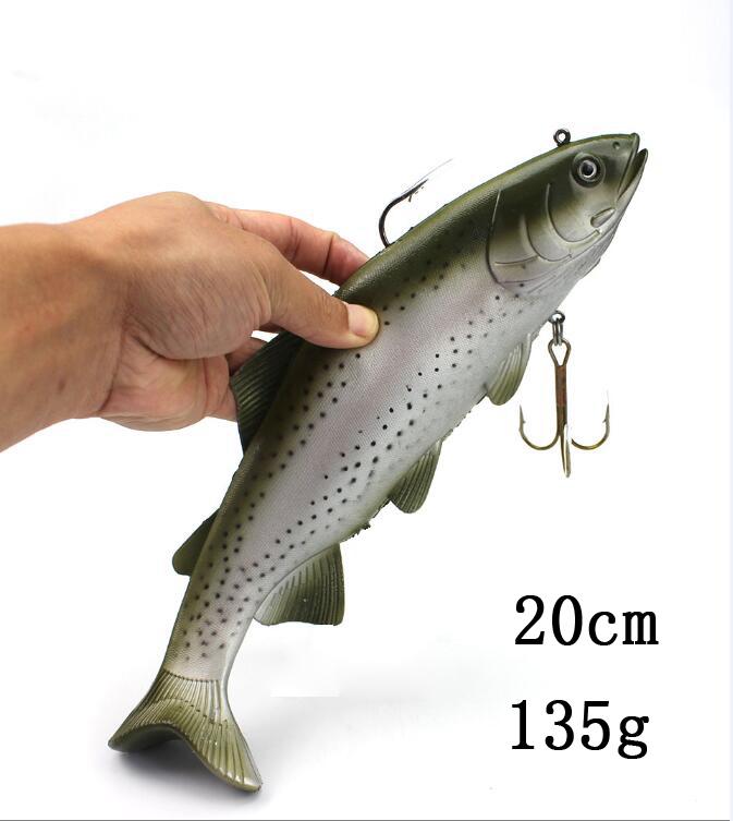 

20cm/30cm Sea Fishing Big Size Simulate Soft Fishing Lure Artificial Wobblers Baits Pike Swimbait Crank Bait Pesca for Big Fish 260319