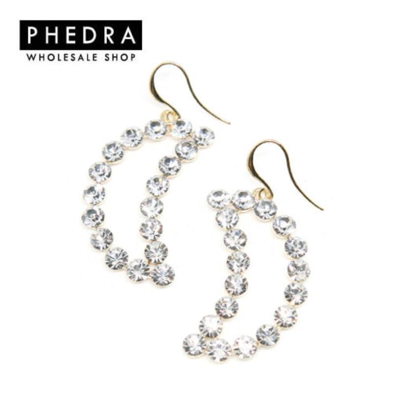 

Women s Party Gorgeous Cubic Moon Earrings A25209_ONECOLOR