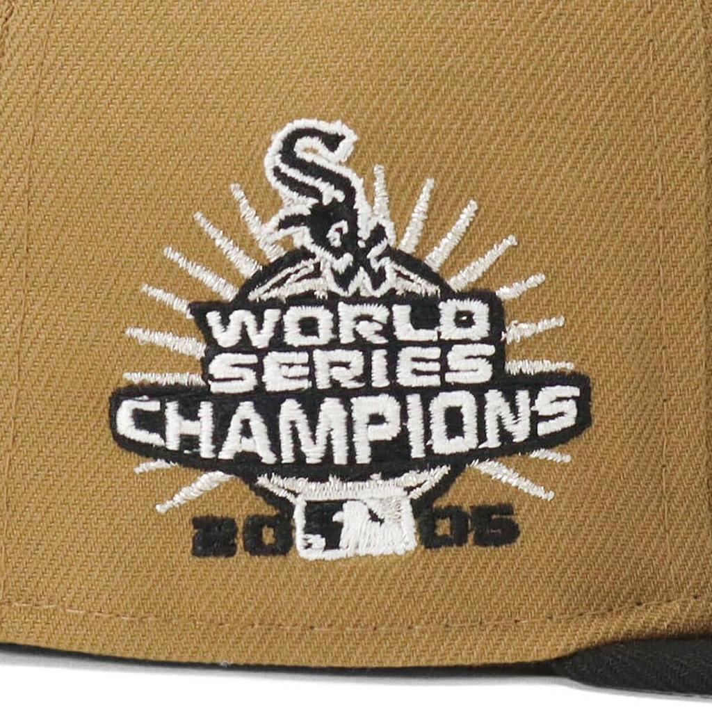 New Era 59FIFTY Cap by MLB Chicago White Sox with Side Patch and Under Exclusive To and Also 59FIFTY with Side Patch and SOX SOX Flat Stylish