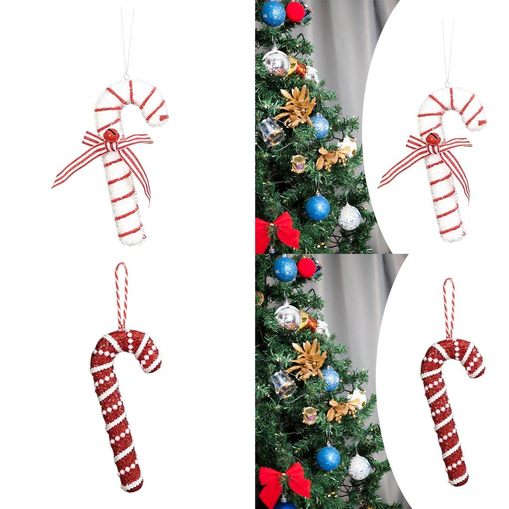 Cane Decorations, Xmas Decor ,with Hanging Loop ,Unique Christmas Ornament Xmas Pendant for Festival Birthday