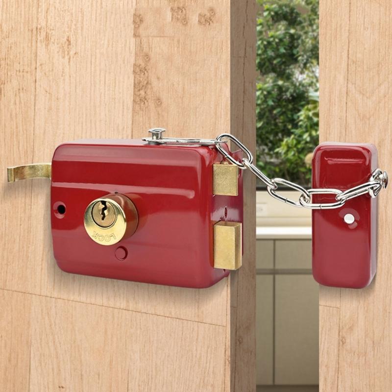Old Fashioned Not Theft Door Lock Stable Iron Door Lock Easy To Install Traditional Not Theft Door Lock for Household