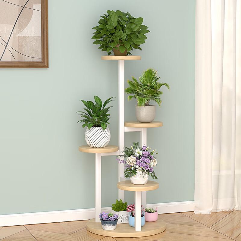 5-Tier Wrought Iron Floor Plant Stand