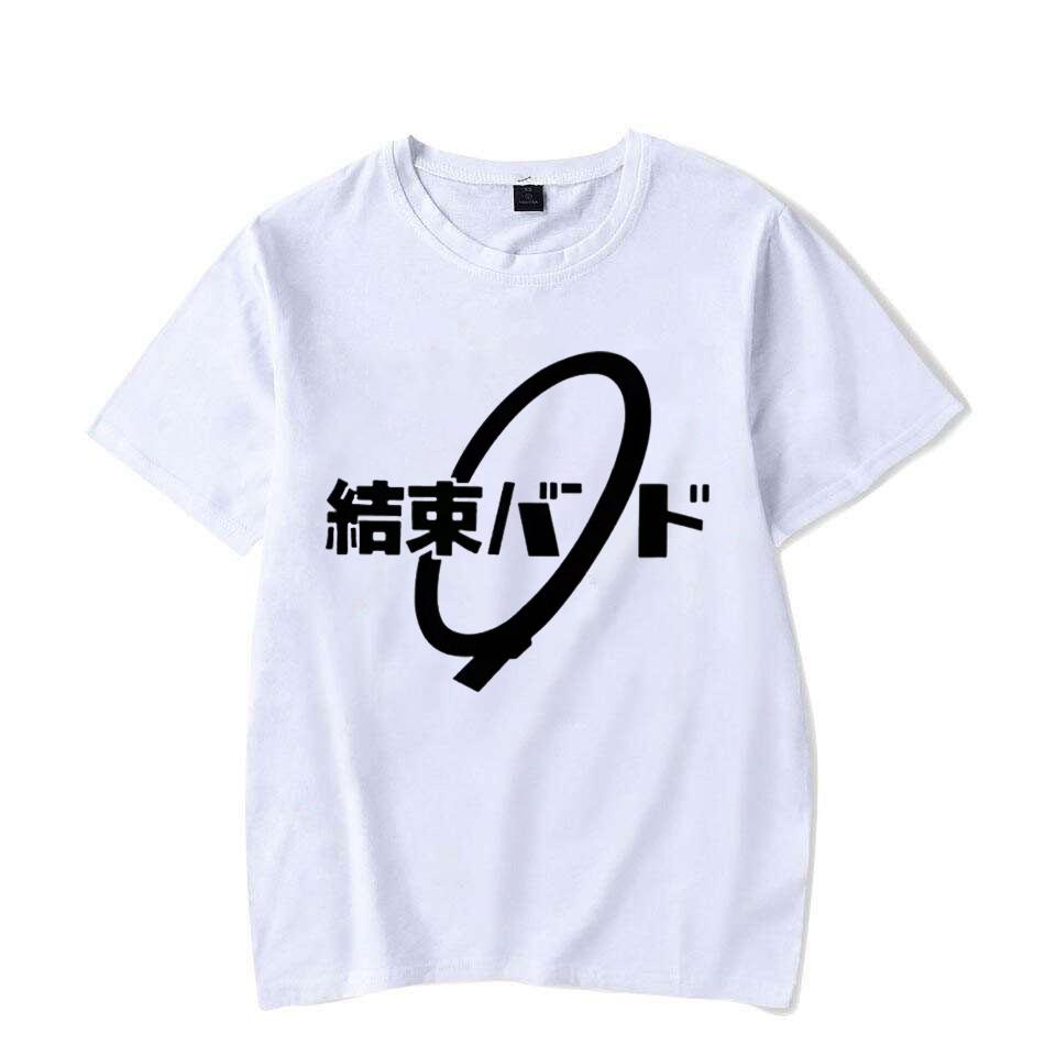Unisex Anime Cos BOCCHI THE ROCK Hitori Gotoh Ljichi Nijika Cotton Casual Short T-Shirt Tee