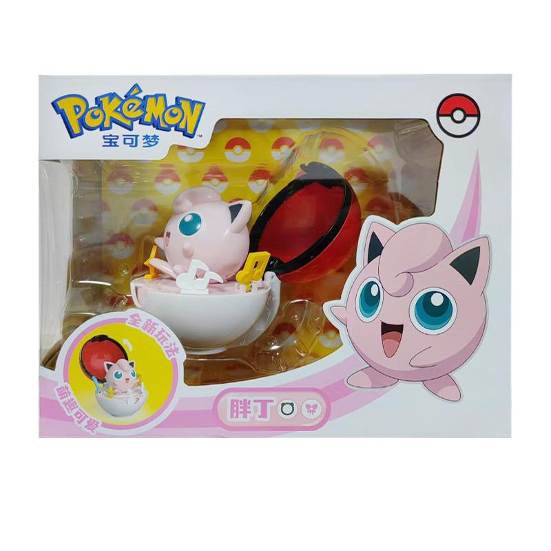 Pokemon Figure Piplup Scorbunny Cubone Mimikyu Jigglypuff Pikachu elf ball Pokeball Ball Collection Toy doll kids Birthday gift