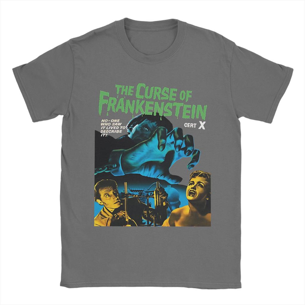 Men Women's The Curse of Frankenstein T Shirt Pure Cotton Clothes Funny Short Sleeve Round Collar Tee Shirt 4XL 5XL 6XL T-Shirt