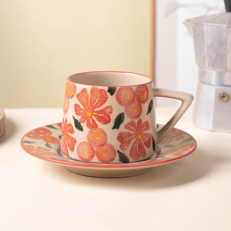 Shangqi Creative Ceramic Coffee Mug with Saucer