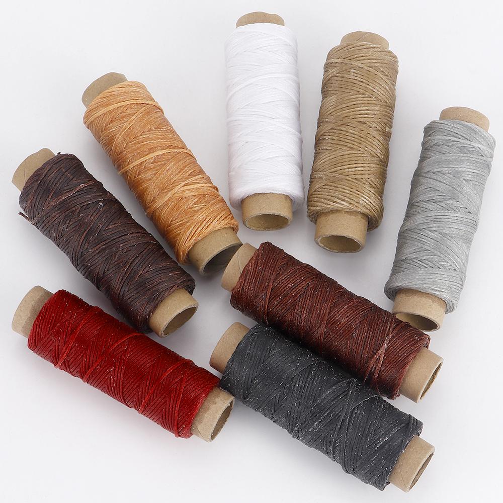 1pcs Leather Waxed Thread, Durable Leather Sewing Thread For Hand Stitching Leather Craft DIY, Leather Shoe Repairing Thread