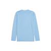 Puma Striped Print V-Neck Long Sleeve Soccer Jersey Men Tops Blue 770439-01