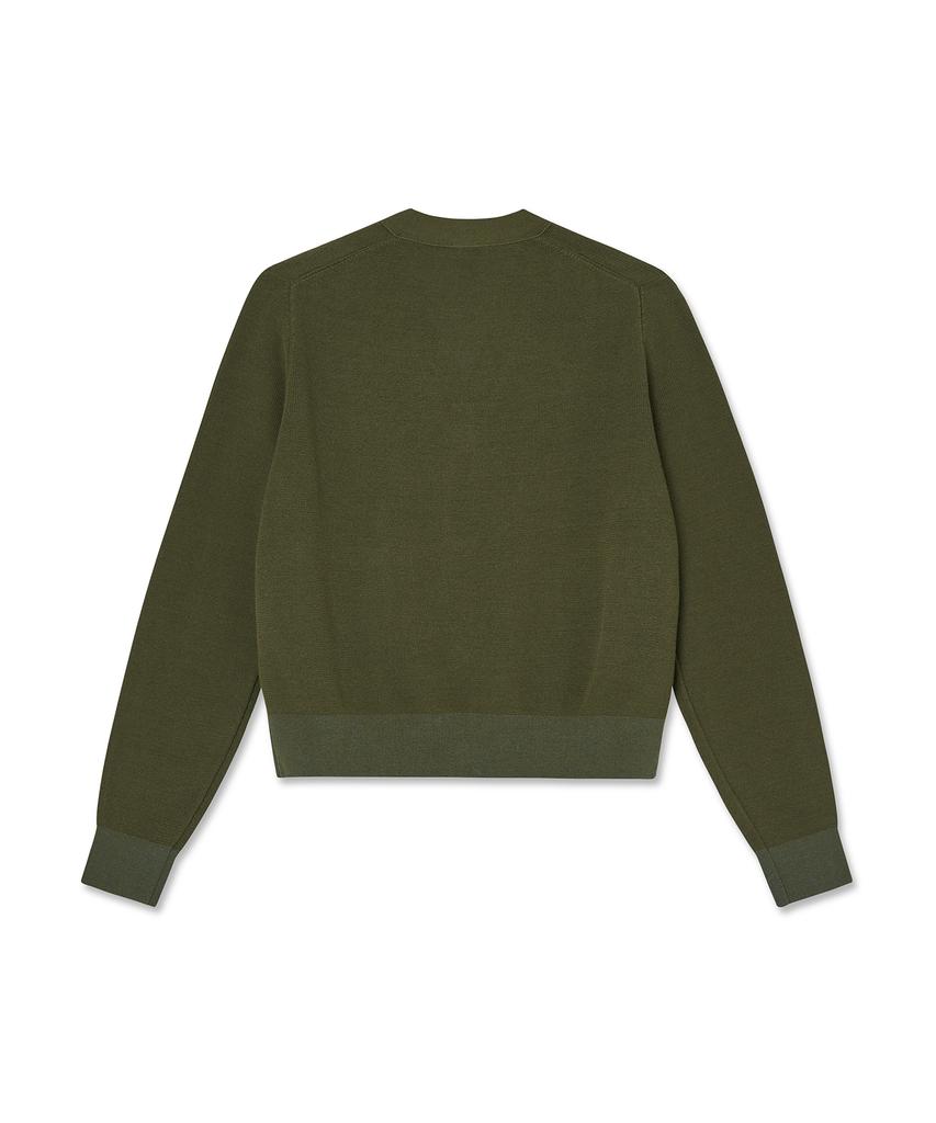 IOLO Women'S Cotton Pocket Cardigan_Khaki