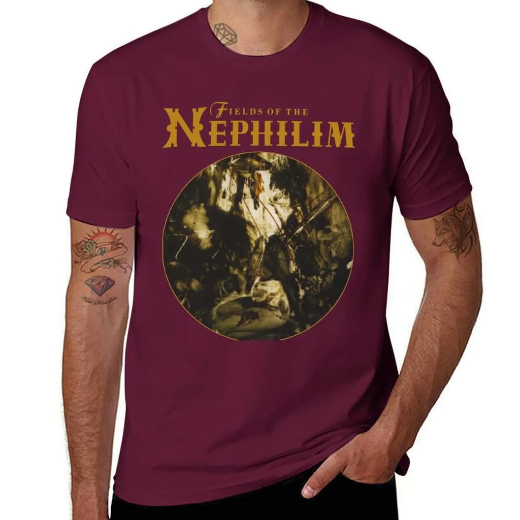 Fields Of The Nephilim Rock Gothic Englisch T-Shirt Wesentliches T-Shirt Unisex T-Shirt Schweiß Lustige T-Shirts Unisex