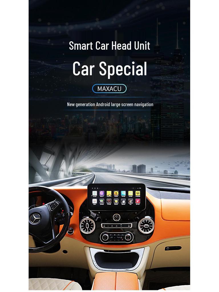 Compatible with Mercedes-Benz V-Class: 4G Android Smart Touchscreen Navigation & 360° Panoramic Recorder