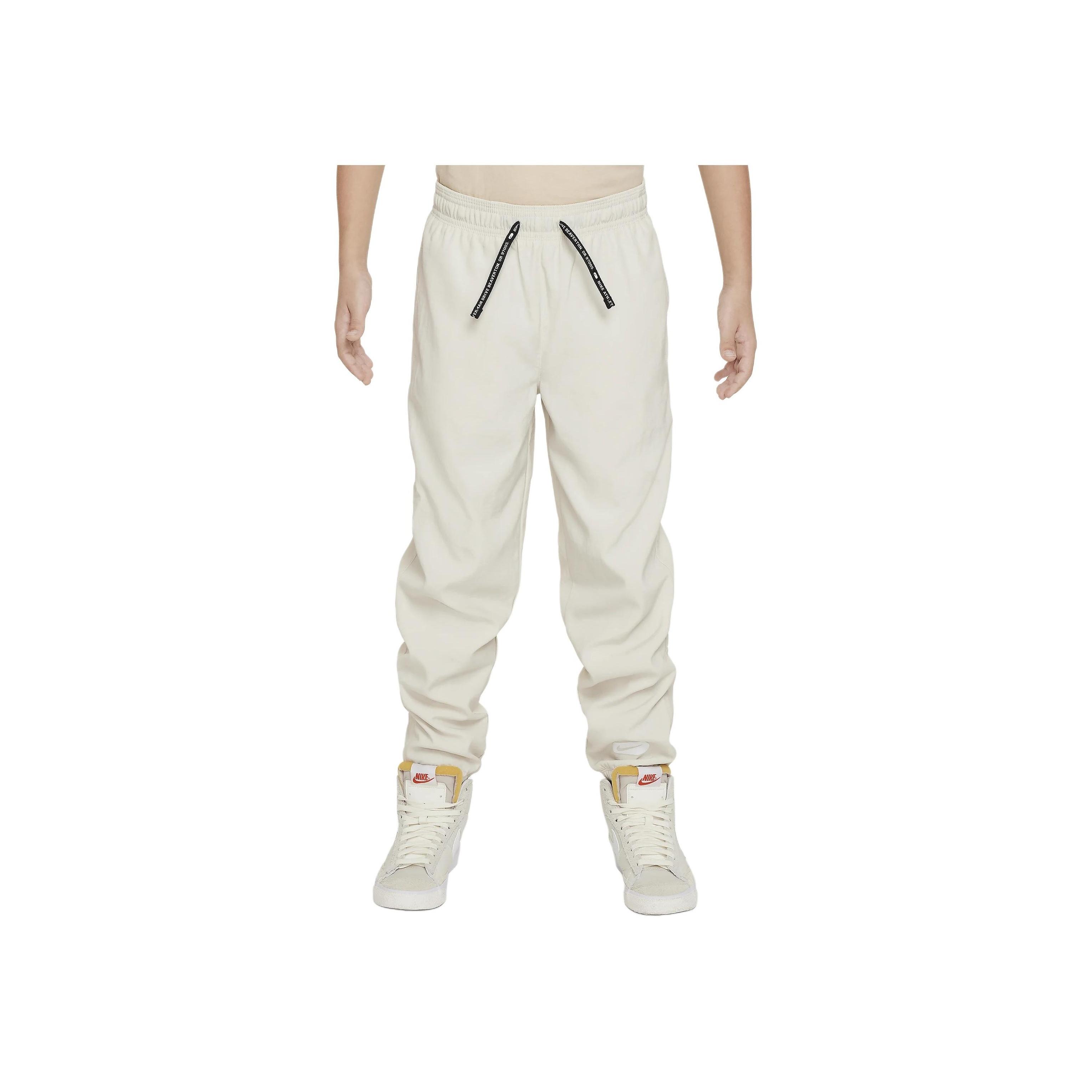 

Nike Однотонные повседневные брюки с манжетами на завязках, детские низы коричневого цвета FN8293-104 XL