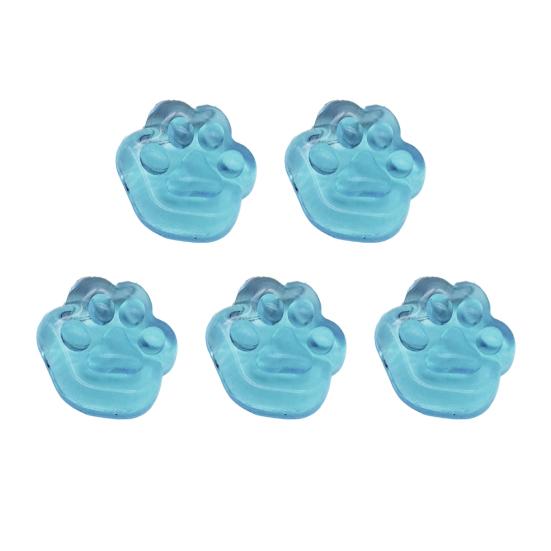 5Pcs Ice Cube Squeeze Toy Stretchy Transparent Cat Paw Sensory Toy Anxiety Relief Stress Ball Classroom Prizes Party Favors