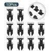 Auto Fasteners Boot Trim Clips 10pcs A12499007921 Black Plastic Fasteners