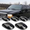 5Pcs 12V/24V Car Cab Roof Top Running Marker Light IP68 Waterproof Smoked Amber 12 LED Top Clearance Running Light