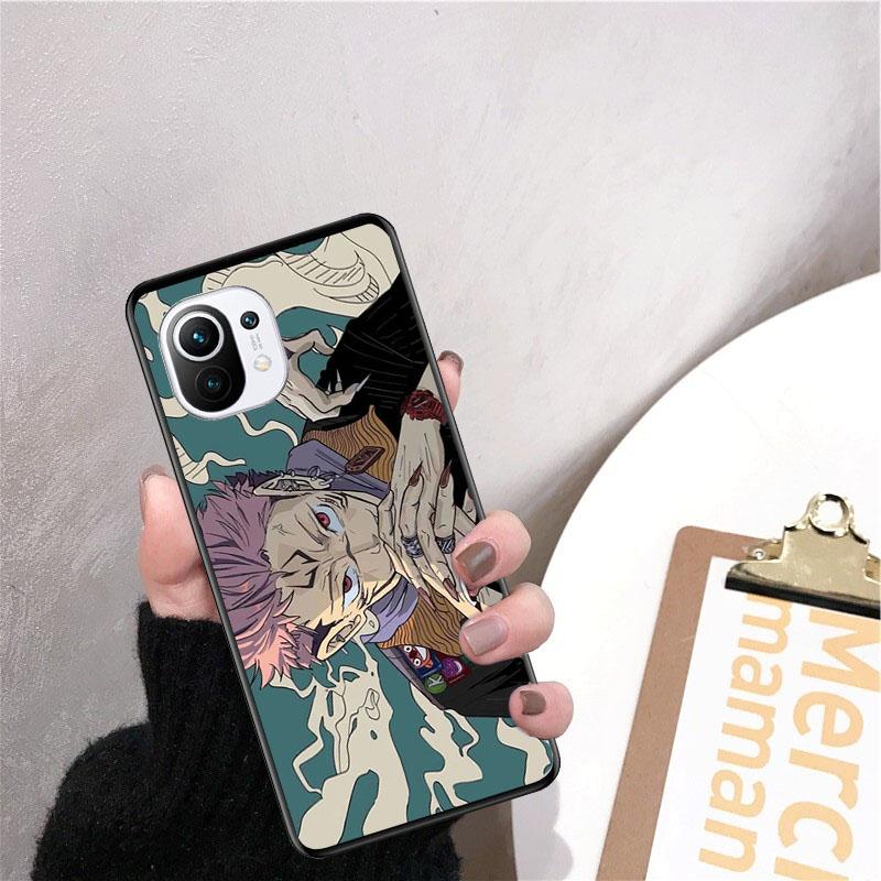 Jujutsu Kaisen Yuji Satoru Gojo Hülle für Xiaomi 12 Mi 10T 11T 11 Pro 10 10T 11 lite 10pro 11Ultra Poco X3 Pro Poco F3 M3