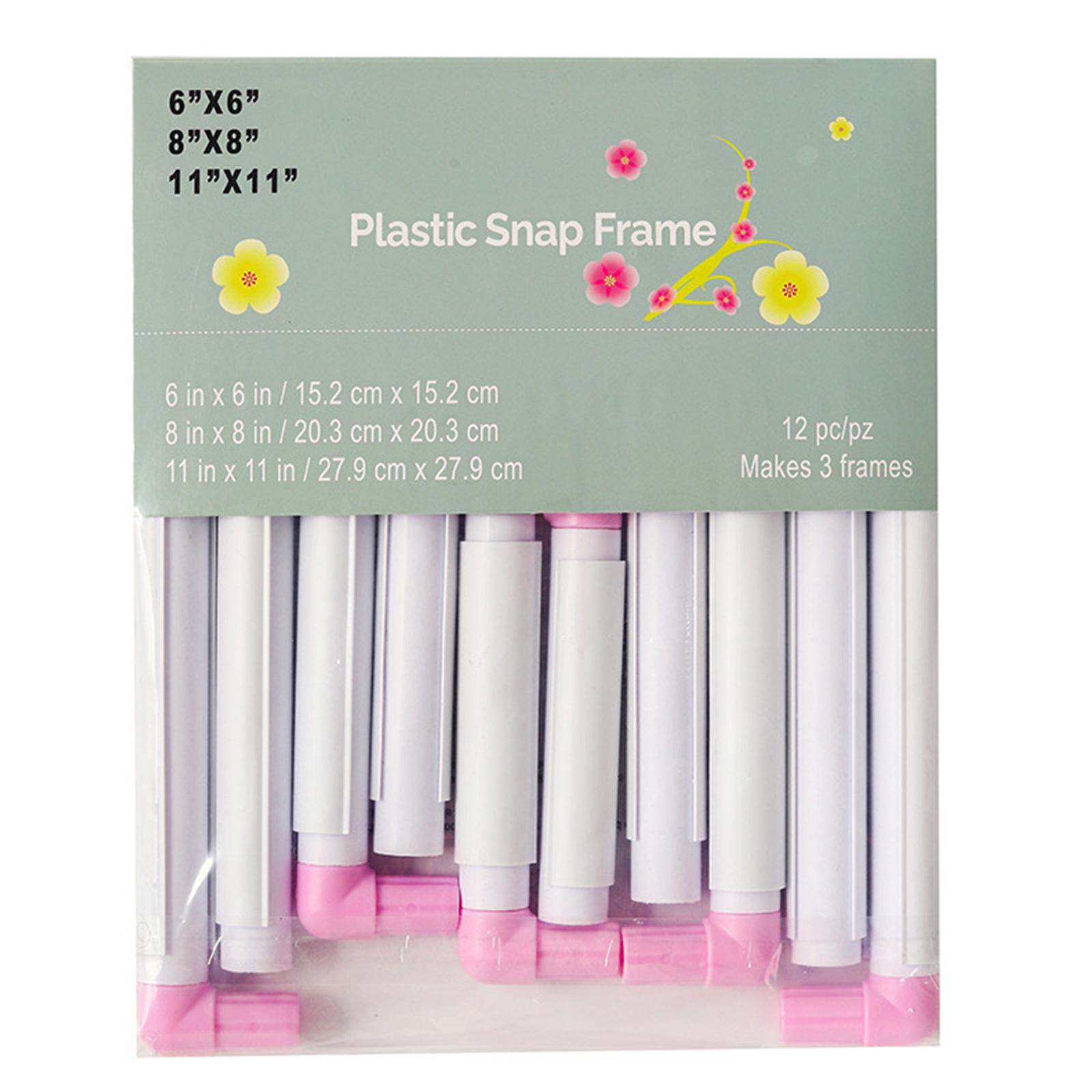 3 Size Embroidery Frame Square Embroidery Hoop Crosses Stitching Hoop Clip Frame Embroidery Hoop for Craft Project светло-фиолетовый