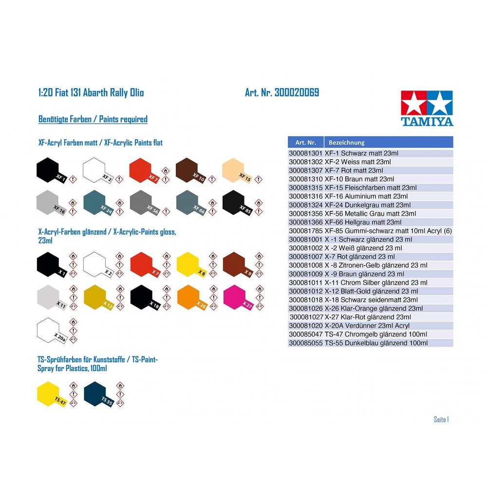 Tamiya 120 Scale Special Project Product Grand Prix Collection Series No.69 Fiat 131 — фото 6