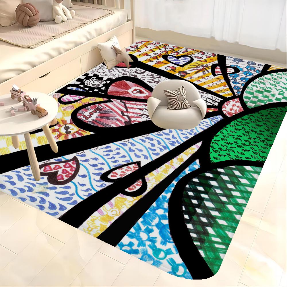 Britto Bathroom Mat Kids Room Bedroom Decoration Balcony Anti-Slip Doormat Living Room Bedside Area Rugs