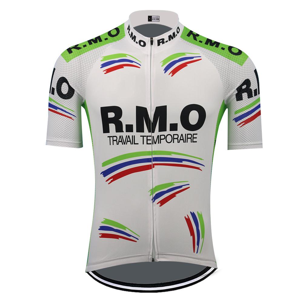 Classic Cycling Jersey Men Short Sleeves Retro Bike Clothing Summer Breathable Quick Drying Mtb Jersey