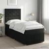 Box Spring Bed with Mattress Black 80 x 200 cm Fabric