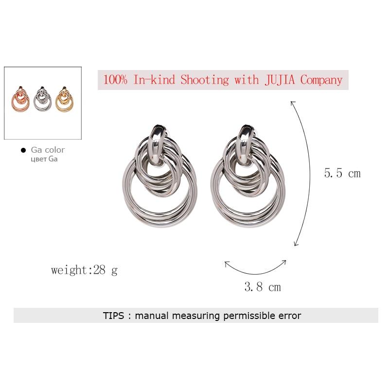 Pendant Metal Drop Earrings Fashion Brand Jewelry Drop Earrings For Women Wholesale