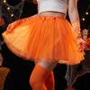 Halloween Finger Gloves Orange Funny Prop for Costume Party Accessories