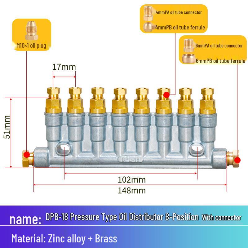 CNC Machining Center DPB-110 & DPB-18 Pressure Oil Drain and Metering Dispenser.