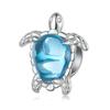 WOSTU 925 Silver Blue Opal Seahorse Pendant Fantasy Jellyfish Charm Octopus Bead Fit Bracelet DIY Ocean Jewelry Gift
